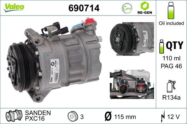 Valeo 690714 - Kompresor -