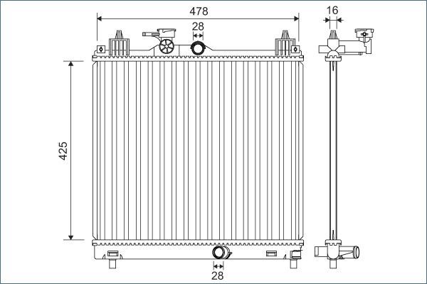 Valeo 701138 - Chladič vody -