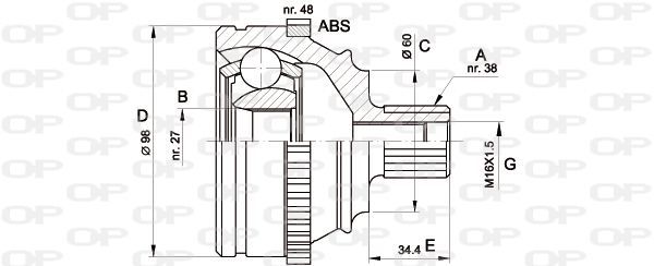 Open Parts CVJ5227.10