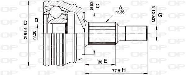 Open Parts CVJ5235.10