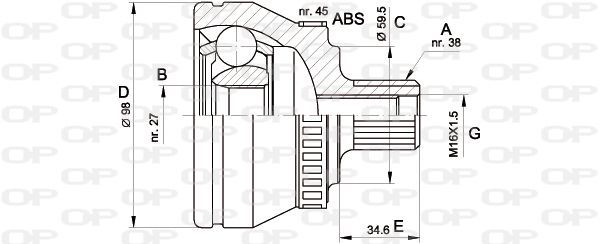 Open Parts CVJ5261.10