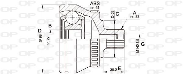 Open Parts CVJ5368.10