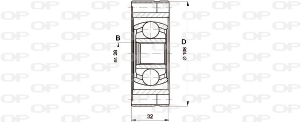 Open Parts CVJ5422.20