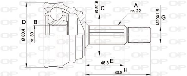 Open Parts CVJ5190.10