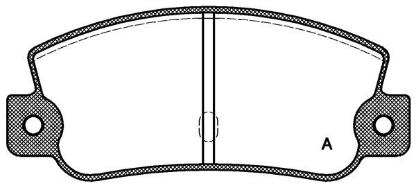 Open Parts BPA0025.30 - Brzdové platničky -