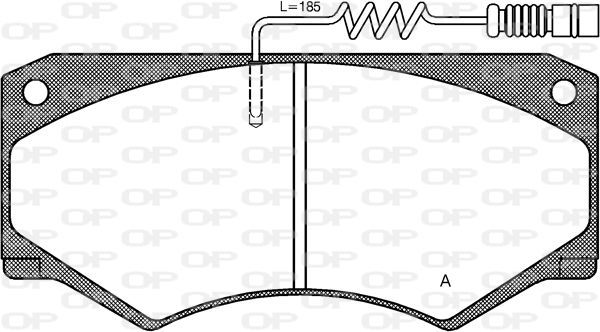 Open Parts BPA0047.14 - Brzdové platničky -