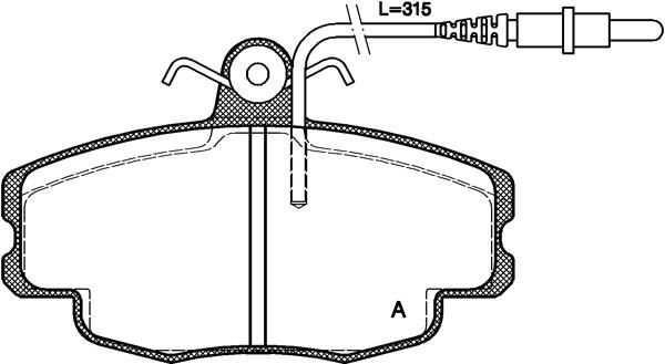 Open Parts BPA0141.24 - Brzdové platničky -