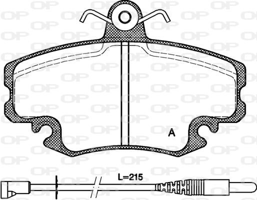 Open Parts BPA0141.32 - Brzdové platničky -