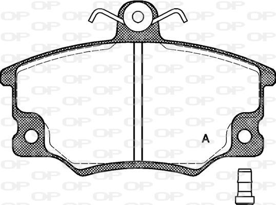 Open Parts BPA0146.14 - Brzdové platničky -