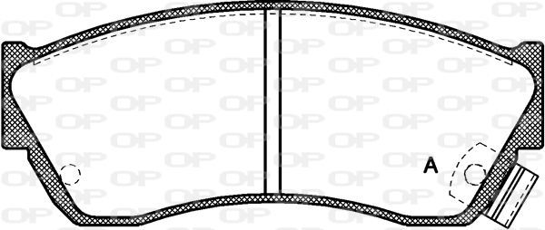 Open Parts BPA0147.22 - Brzdové platničky -