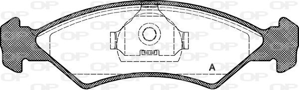 Open Parts BPA0168.00 - Brzdové platničky -