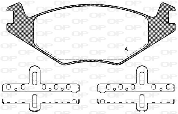 Open Parts BPA0171.20 - Brzdové platničky -