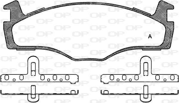 Open Parts BPA0171.60 - Brzdové platničky -