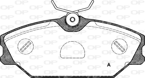 Open Parts BPA0208.00 - Brzdové platničky -