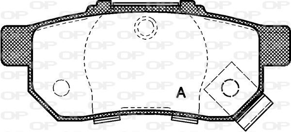 Open Parts BPA0233.52 - Brzdové platničky -