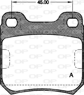 Open Parts BPA0239.40 - Brzdové platničky -