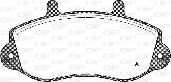 Open Parts BPA0677.00 - Brzdové platničky -