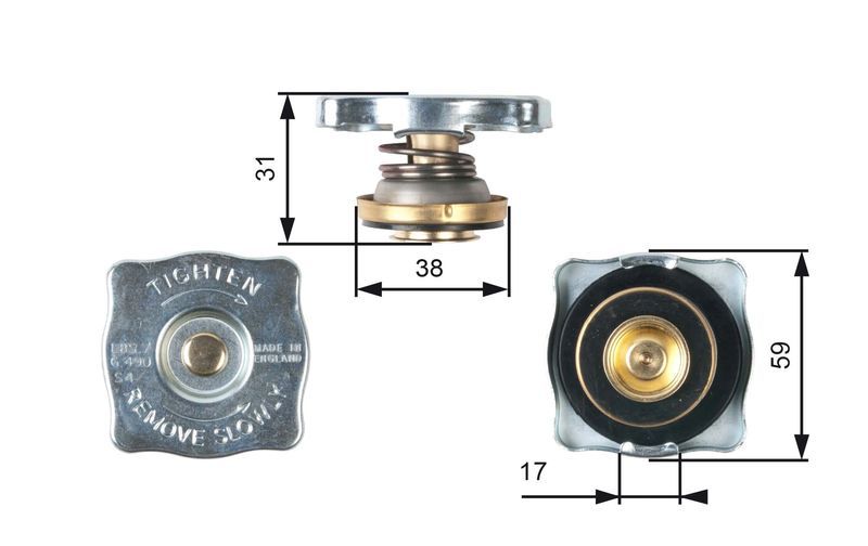 Gates RC130 - Uzatvárací kryt na chladič -