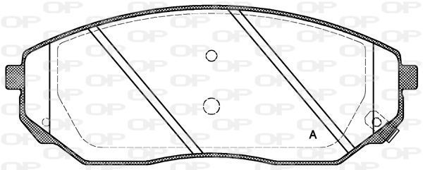 Open Parts BPA1041.02 - Brzdové platničky -