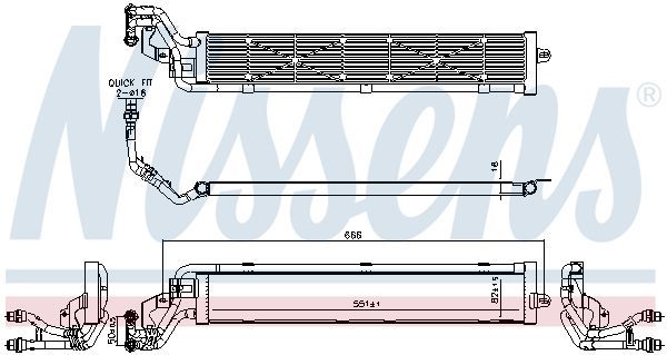 Nissens 606268 - Chladič vody -