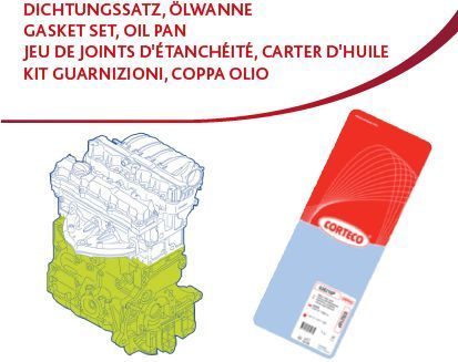 Corteco 428731P - Tesnenie kľukovej skrine -