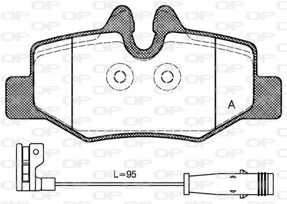 Open Parts BPA1110.02 - Brzdové platničky -