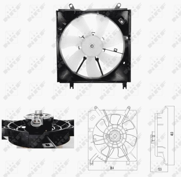 NRF 47696 - Ventilátor motora -