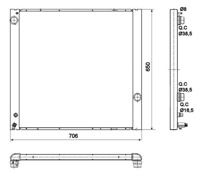 NRF 53099 - Chladič vody -
