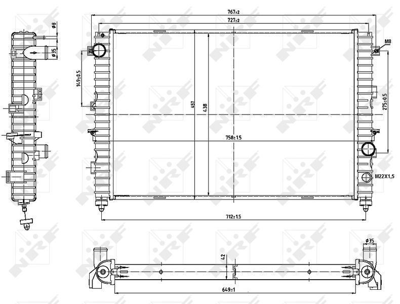 NRF 53197 - Chladič vody -