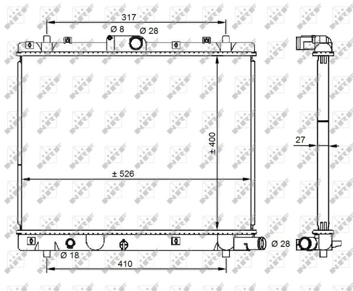 NRF 59209 - Chladič vody -