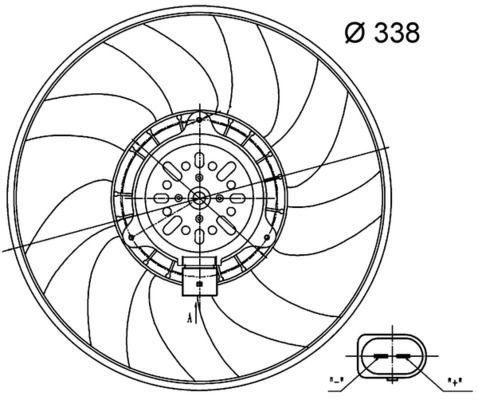 Mahle CFF 33 000S - Ventilátor motora -