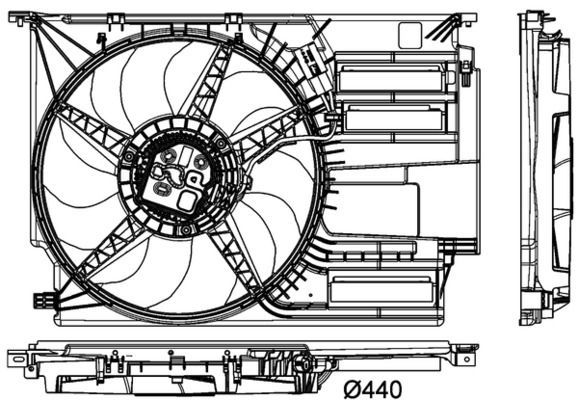Mahle CFF 404 000P - Ventilátor motora -