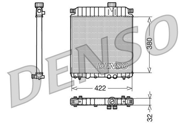 Denso DRM07031 - Chladič vody -