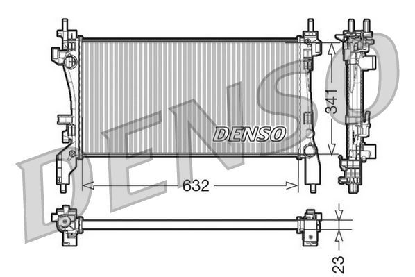 Denso DRM07040 - Chladič vody -