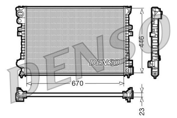 Denso DRM07055 - Chladič vody -