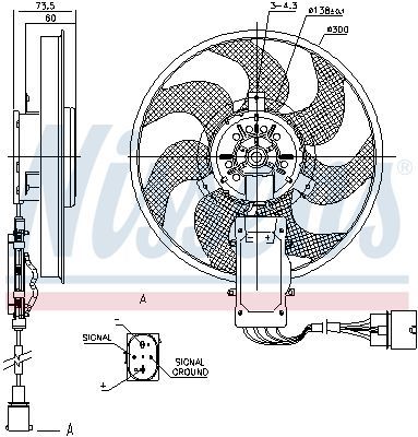 Nissens 85730 - Ventilátor motora -