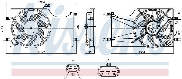 Nissens 850098 - Ventilátor motora -