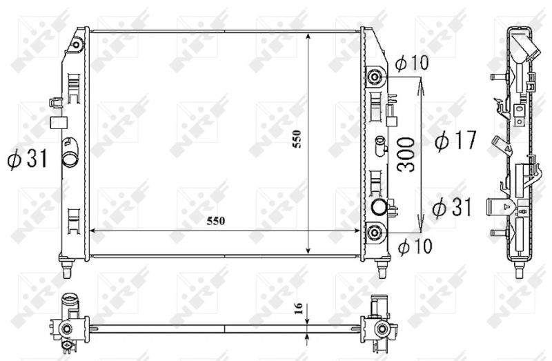 NRF 53851 - Chladič vody -