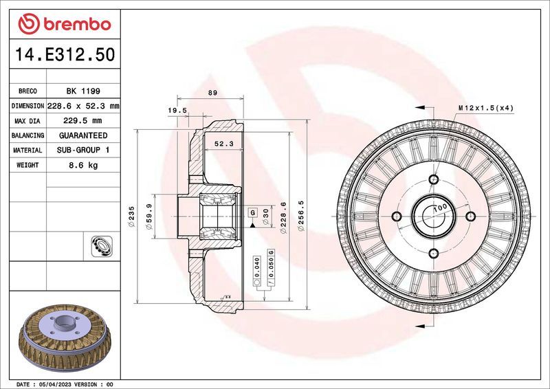 Brembo 14.E312.50