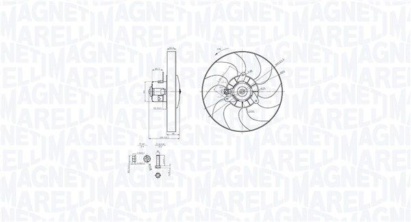 Magneti Marelli 069422868010 - Ventilátor motora -