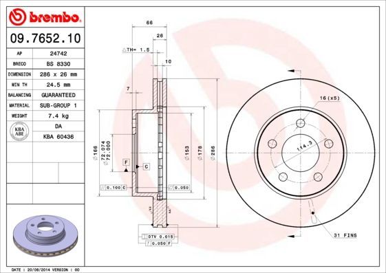 Brembo 09.7652.10