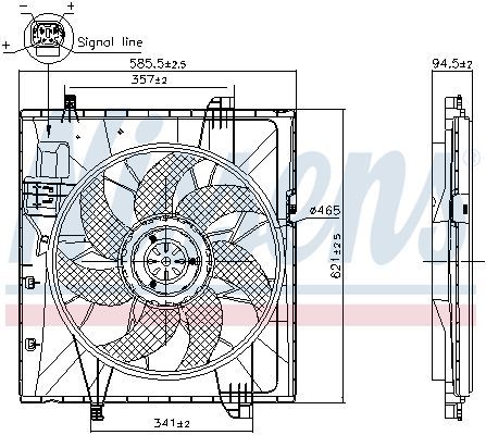 Nissens 85857 - Ventilátor motora -