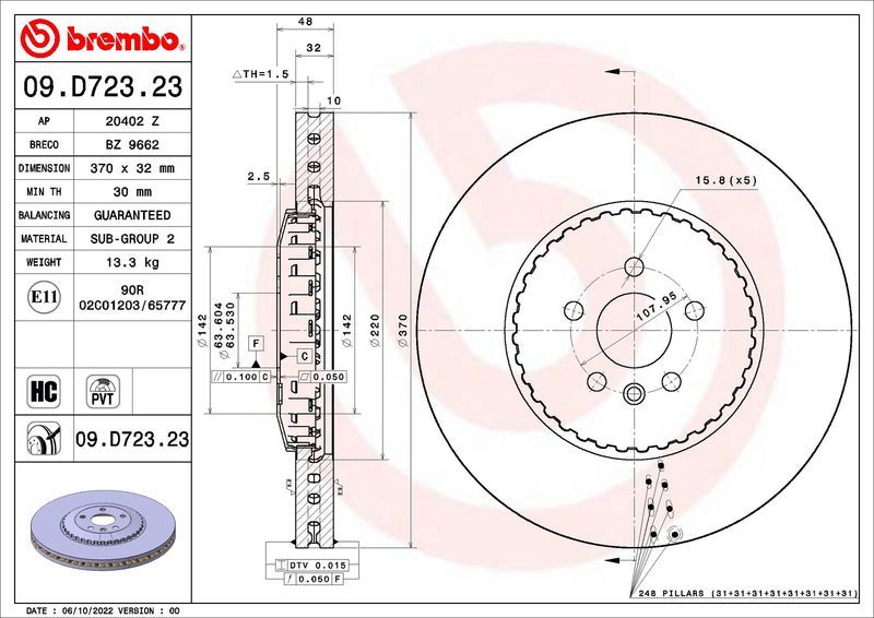 Brembo 09.D723.23