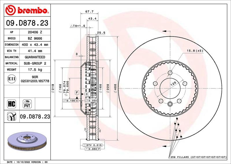 Brembo 09.D878.23