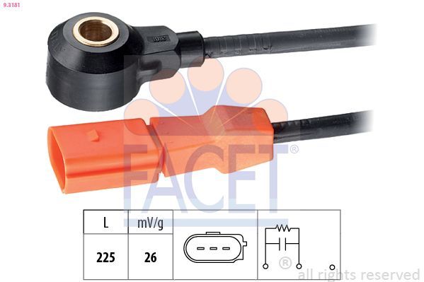 Facet 9.3181 - Snímač klepania -