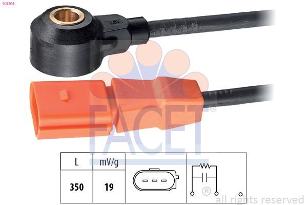 Facet 9.3201 - Snímač klepania -