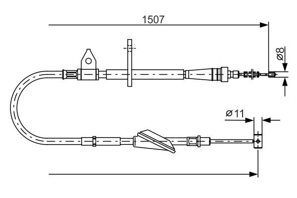 Bosch 1 987 477 995 - Brzdové lano -