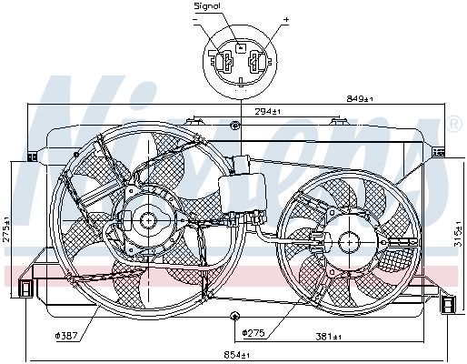 Nissens 85826 - Ventilátor motora -