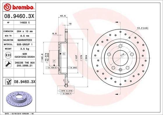 Brembo 08.9460.3X