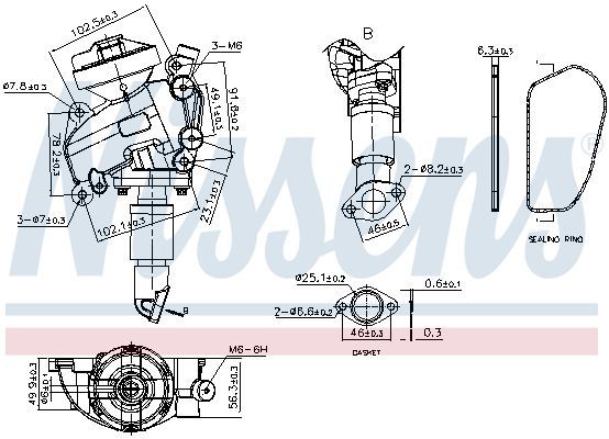 Nissens 98415 - Ventil AGR/EGR -